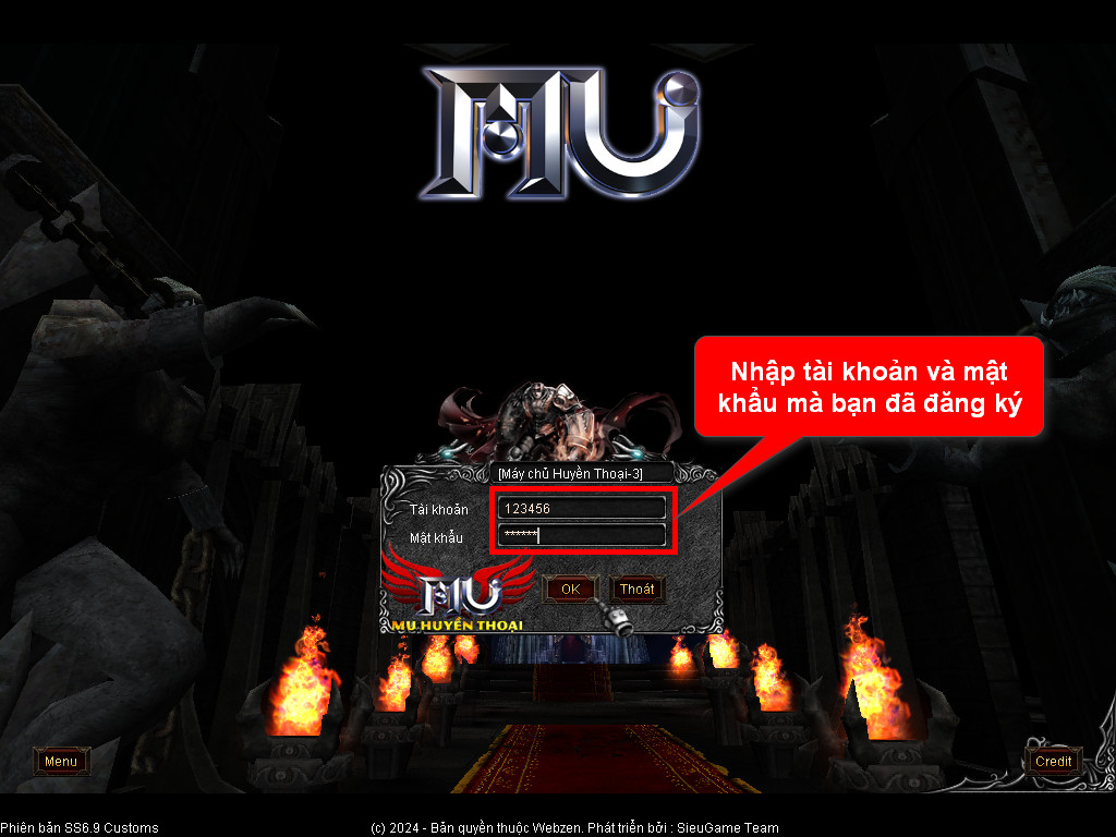 Chức năng chính của Game MU Khát Vọng