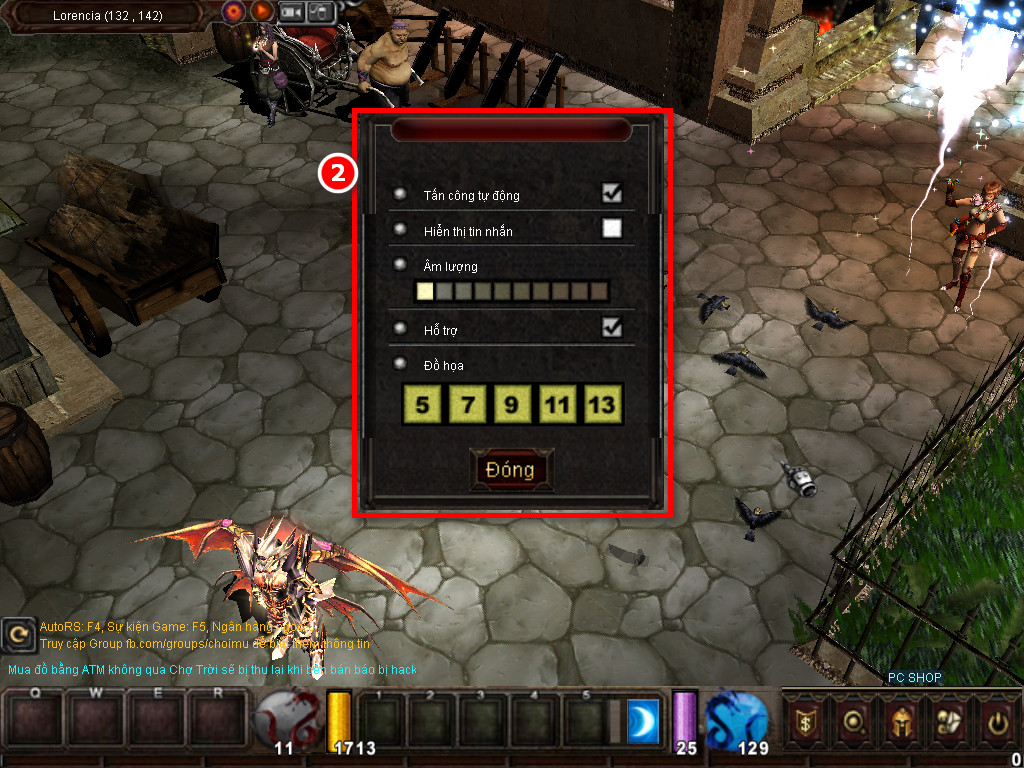 Chức năng chính của Game MU Khát Vọng